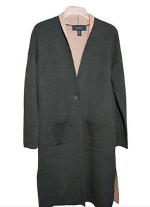 Paul Costelloe Black label Long Merino wool blend cardigan